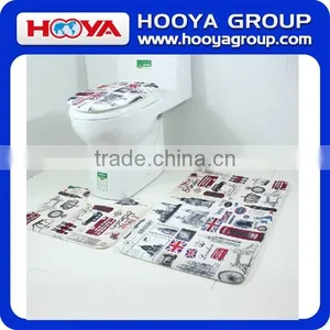 3pcs Bath Rug Toliet Seat/bath Mat /toilet Seat Cover/new Design thumbnail-1