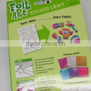 Diy Sticker Art, Diy Toy,3d Sticker, Fun Foil Art, 3D Sticker Scratcherz, Rainbow Art,Sticker Scratcherz, Foil Sticker Set thumbnail-2