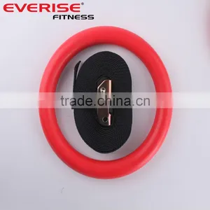ABS Gym Gymnastic Rings Adjustable Straps Crossfit Strength Training thumbnail-5