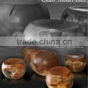 HD70348 Teak Wood Trees Table and Chair Model Ball thumbnail-1