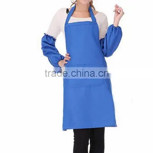 New Fashion Women Apron Kitchen Restaurant Bib Cooking Aprons With Pockets thumbnail-1