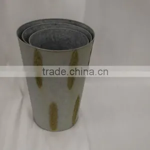 Metal Artifical Cheap Metal Flower Pot WZ15001-005 thumbnail-5