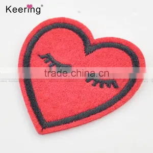 Fancy Heart-shape Custom Embroidery Patch WEF-024 thumbnail-2