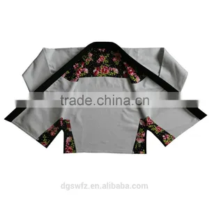 Custom Embroidery Patches Bjj gi 100% Cotton Pearl Weave Fabric With Embroidery and Woven Patches Jiu Jitsu Kimono Custom Gi's thumbnail-3