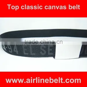 Hot Selling Color and Raised Logo for High Standard Canvas Man Belt thumbnail-1