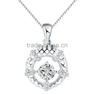 Fashion Jewelry Necklace 925 Silver Hollowed-out Pendant Charms for Jewelry Making thumbnail-1