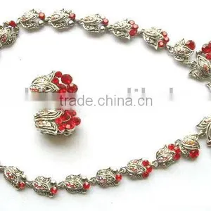 Fashion Alloy Necklace Sets,fashion Jewelry Sets,alloy Flower Necklace Sets,inexpensive Necklace Sets, Inexpensive Jewelry thumbnail-1