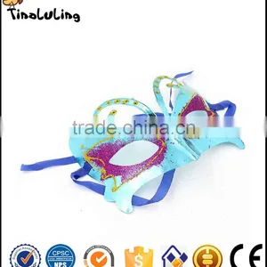 Colorful Masquerade Sexy Fox Eye Mask With Butterfly thumbnail-5