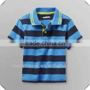 Color-combined Striped Youth Polo Shirt, Fashionable Child Clothes thumbnail-1