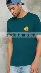 2017 High Quality Fashion Mens Salty Patch Tee OEM Service 60% Cotton 40% Modal Hand Wash Cold Bulk Wholesale thumbnail-1