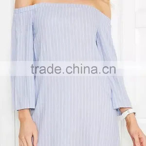 Runwaylover EY2330B Europe Style 2017 Ladies Fashion Off-Shoulder Blouse thumbnail-1