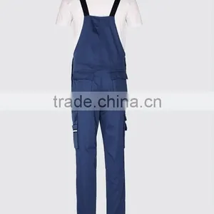 Juqian 2016 Quality Work Garments Classic Breathable Detachable Cargo Durable Blue Overall Work Pant thumbnail-6