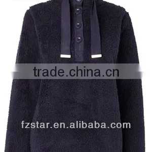 Women's Fleece Jacket With Snap Closure PQ222 thumbnail-1