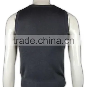ISO9001/BSCI Manufature V-neck Custom School Argyle Cardigan Sweaters thumbnail-4