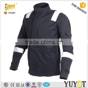 Hot Sell Black Workwear Jacket With Reflector Tape thumbnail-1