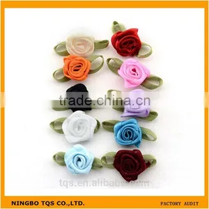 Factory High Quality Beautiful Fashion Colorful 2.7*1.6cm Stain Ribbon Bows thumbnail-1