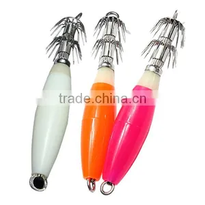 New Noctilucent Luminous Squid Bait Fishing Lures Hook Atificial Bait Fish Hook Fishing Jig thumbnail-3