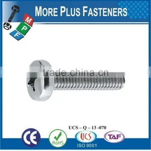 Made in Taiwan Pan Head Phillips Recess Machine Screw DIN 7985 thumbnail-4