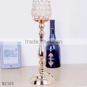 Hot Sale Crystal Candleholders Wedding Table Decorations JKC-0010 thumbnail-1