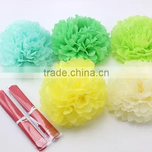 Best Fashion Colour Tissue Pom Poms for Parties thumbnail-2