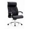 Leather Faced Executive Office Chair in Black thumbnail-1