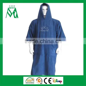 Embroidered Microfiber Changing Robe /poncho Towel for Adults thumbnail-1