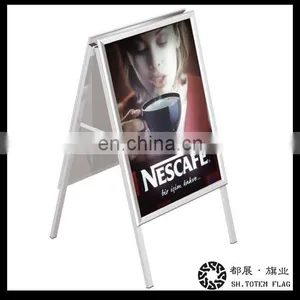 Two Sided A Frame Pavement Sign , Outdoor Customer Stopper thumbnail-1