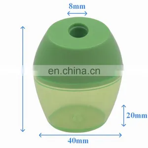 Oval Plastic Barrel Single Hole Pencil Sharpener thumbnail-4