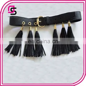 Customize Wholesale Women Ladies Newest Fashion Tassel Belt With Buckle thumbnail-1