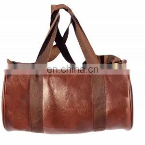 Synthetic Leather Duffel Bag thumbnail-1