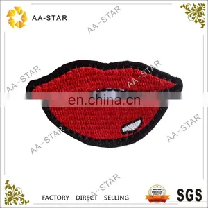 Red Lips Cheap Custom Patch for Garment thumbnail-1
