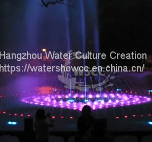 Dancing Fountain Music Fountain Light Show in the Amusement Park thumbnail-3