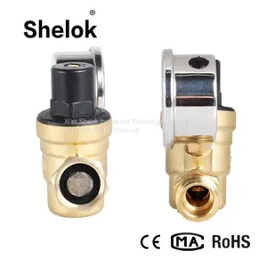 2018 Hot Sell Adjustable Brass Water Pressure Regulator With Gauges thumbnail-2