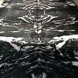 Black Landscape Granite,Royal Ballet,Negro Santiago Granite,black Waves Granite,black Granite Wall Pavings thumbnail-1