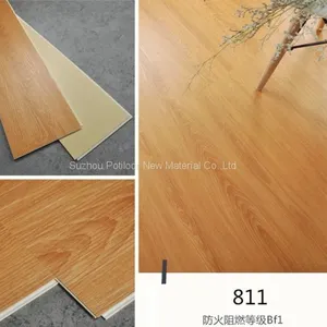 SPC Floor Vinyl Flooring Sheet Tiles Slotted Click Lock 6″*48″size thumbnail-1