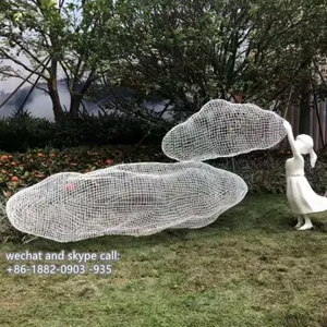 Reticulated Cloud Figure Sculpture Creative Custom Garden Sculpture thumbnail-1