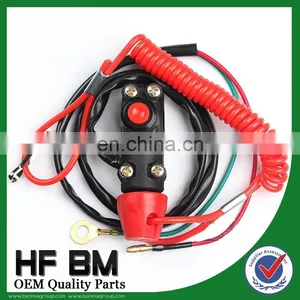 Universal Engine Stop Tether Emergency Switch Lanyard Kit for ATV Racing thumbnail-1