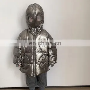 6321 Top Quality Baby Clothes Child Windproof Hooded White Duck Down Coat thumbnail-5