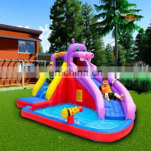 Home Use Nylon Inflatable Water Slide Oxford Kids Bouncy Castle Jumper House Pool thumbnail-5