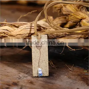 2015 Hot Selling Spring Ceramic Pendant Necklaces Silver Gold Plated Stainless Steel Couple Chain thumbnail-3