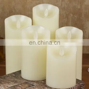 2020 Flameless 3 AAA BATTERY OPERATED Led Pillar Candles thumbnail-3