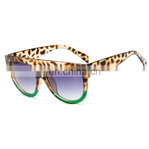Plastic Big Frame 2020, Fashion Oversized Designer Leopard Women Sunglasses Cheap Wholesale Ladies Sun Glasses/ thumbnail-1
