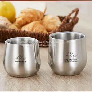 120-200ml Double Wall Stainless Steel Coffee Cup | Creative Mug | Lightweight Coffee Mug | Tea Cup | Coffee Lover | Tea Lover | Stainless Steel Tableware thumbnail-2
