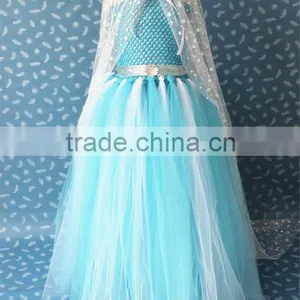 2014 Hot Selling Custom Made Elsa Princess Dress Costume for Party thumbnail-1