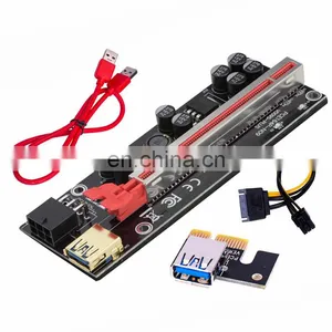 2021 Riser Card 009s PCI Express Adapter VER009S With Dual 6pin Port USB 3.0 Pcie X16 Riser for Graphics Cards thumbnail-1