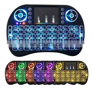 i8 Wireless Keyboard Smart TV BOX Mini Remote Controller i8 Backlight Keyboards Backlit 7 Colors RGB Keyboard i8 for Android TV thumbnail-2