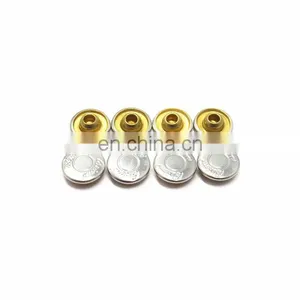 9.5mm Silver Logo Metal Jeans Button thumbnail-4