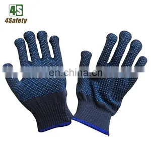 4SAFETY Double Side PVC Dotted Cotton Gloves for Dubai UAE and Qatar Market thumbnail-1