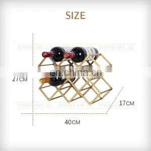 Iron Grape Red Wine Bottle Stand Holder thumbnail-2