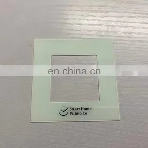 0.7mm Ultra Thin Silk-screen Printed Glass White Ceramic Fritted Printing for Electronic Glass Panel thumbnail-2